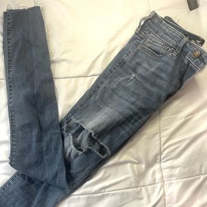 Hollister ultra high-rise ripped skinny jeans